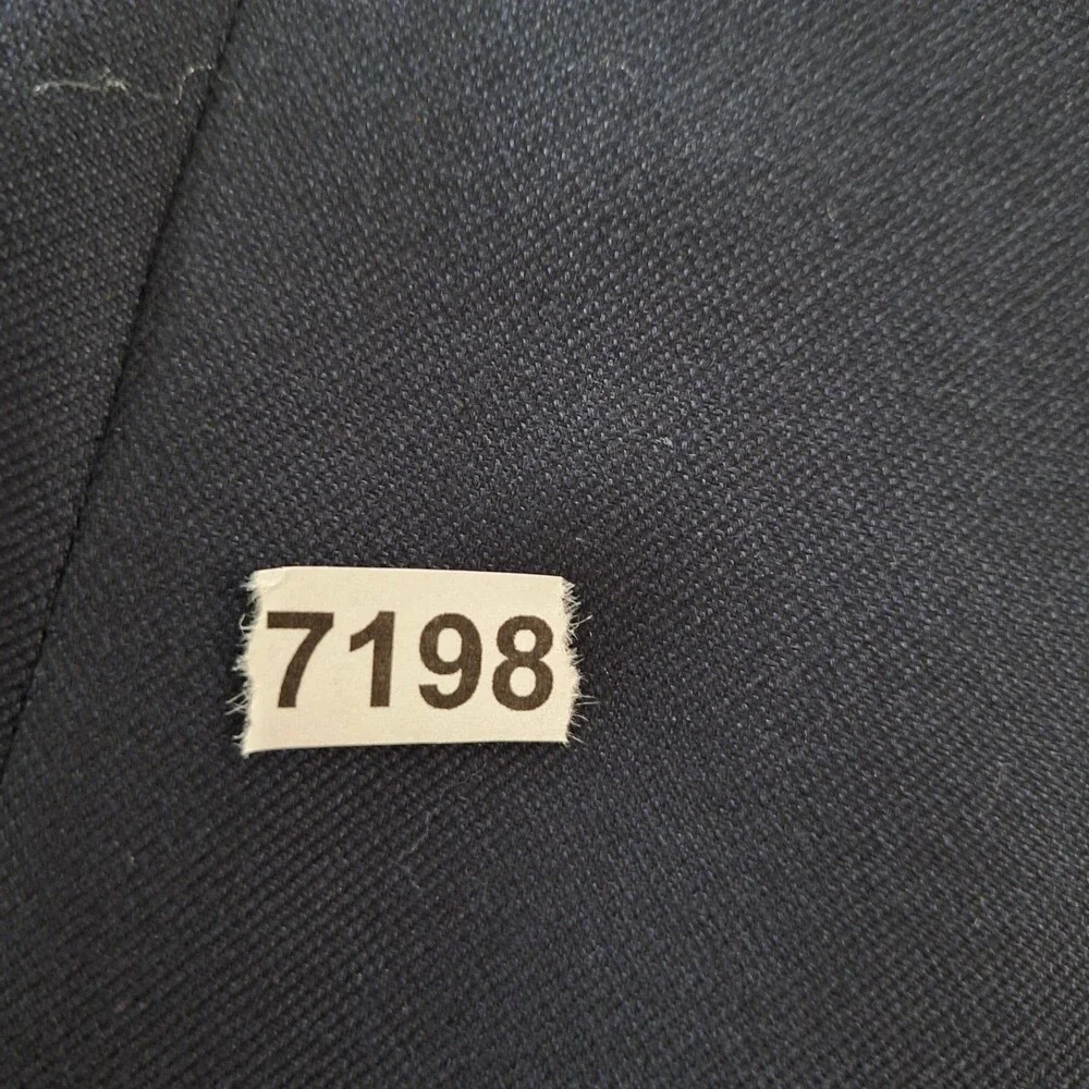 Tommy Hilfiger Blazer Mens 42 Navy Blue Wool Silk Blend Two Button Suit Jacket
